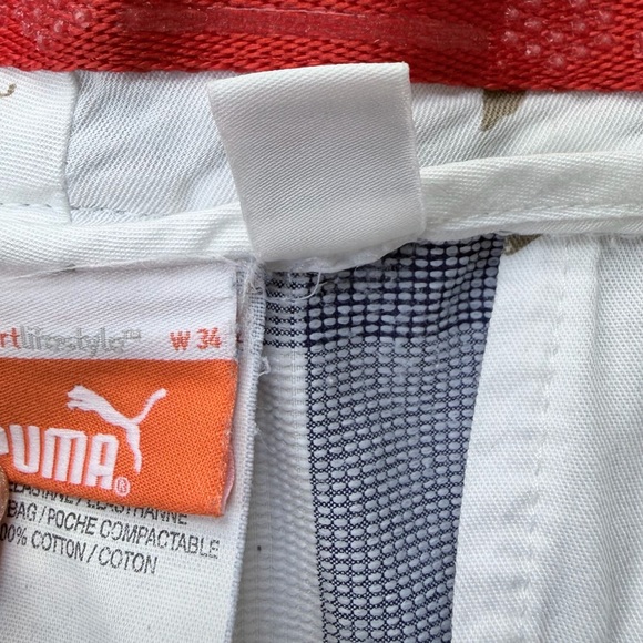 Puma Navy and White Plaid Shorts - Picture 7 of 14